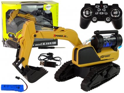 Large Remote Controlled Yellow Crawler Excavator