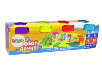 Animal Play Dough Set 4 Colors Cups