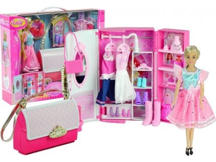 Doll with Accessories Wardrobe in a Bag
