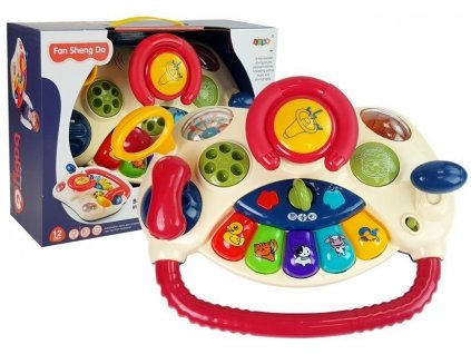 Interactive Baby Steering Wheel Piano Animal Sounds Phone