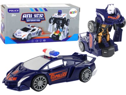 316040 policejni roboticke auto 2v1 modre