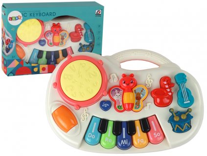 Educational Piano Keys Instruments Butterflies Educational Music Panel