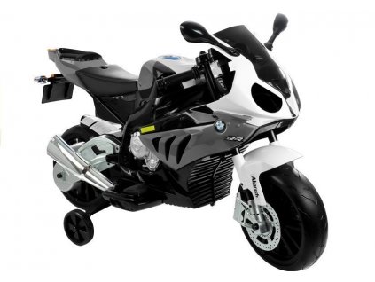 Elektrická motorka BMW S1000RR stříbrná