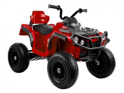 Quad BDM0906 Electric Ride On Vehicle Pumped Wheels - Red