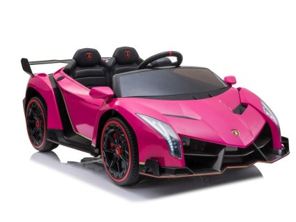 Elektrické auto Lamborghini Veneno růžová