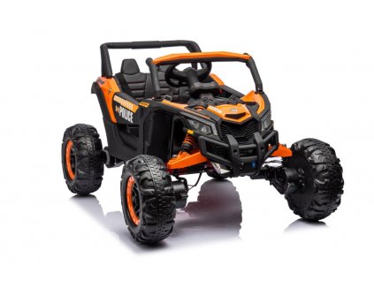Battery-operated Buggy JH-105 Orange Police Car 24V 4x4