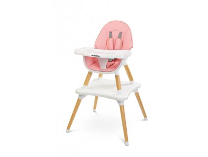 Dětská jídelní židlička Caretero Tuva - růžová