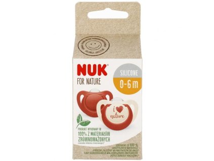 Latexový dudlík NUK for nature 0-6m 2ks