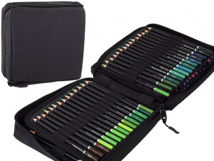Artistic Set of Crayons in a Pencil Case 120 Pieces Numbered Colors