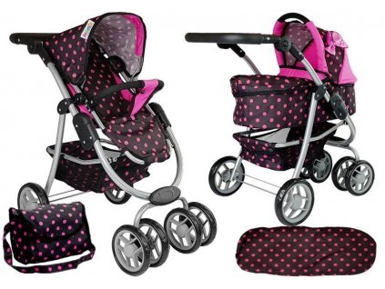 2in1 Stroller with Black and Pink Bag