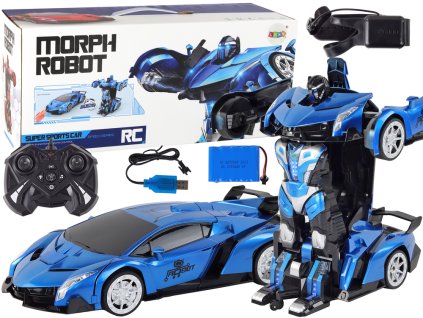 Car-Robot Transformation R/C 1:10 Blue Gesture Control