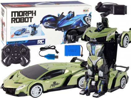 Car-Robot Transformation R/C 1:10 Green Gesture Control