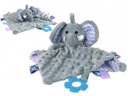 Elephant Plush Cuddly Toy Blanket Tubs Teether Rattle