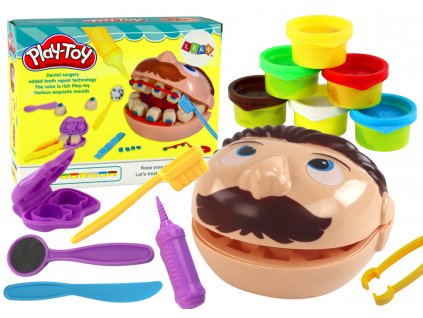 Set of Play-Doh Little Dentist Dentist 6 Colors Accessories