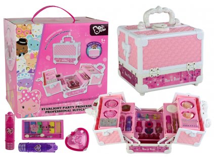 Large Pink Case Beauty Set Makeup Nails