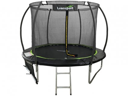 LEAN Sport Max 10ft Trampoline Black-Green