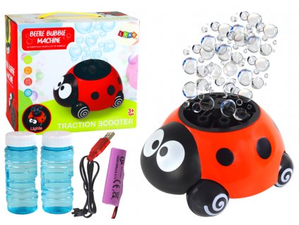 Ladybug Illuminated Bubble Machine on Wheels