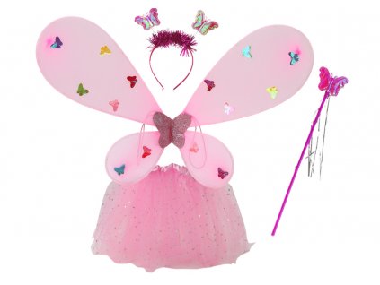 Fairy Costume Butterfly Disguise Outfit Pink Wings