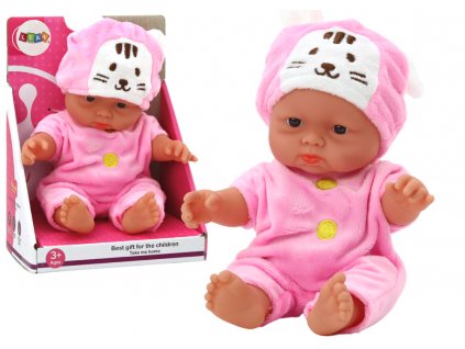 Little Baby Doll, Pink Clothes, Bunny Hat