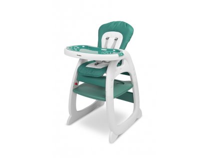 Dětská rozkládací krmicí židlička Homee, zelená