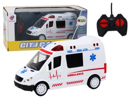 Remotely Controlled Ambulance RC Ambulance Lights Sounds White