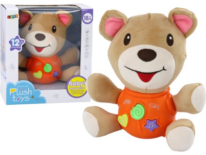 320817 interaktivni hrajici medvidek oranzovy