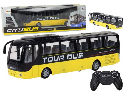 Remote Controlled RC Bus Yellow With Remote Control Light Effects