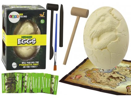 Dinosaur Egg Fossil Excavation Archaeologist 12 Dinosaurs XXL Accessories