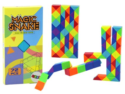 Bricks Arcade Game Puzzle Educational Colorful Snake 72 pieces.