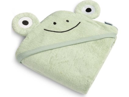 327740 detska osuska s kapuci zabka 90x90cm zelena
