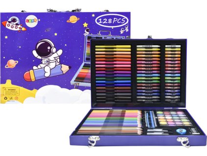 333432 umelecka sada v kufru s kosmonautem 128 kusu modra