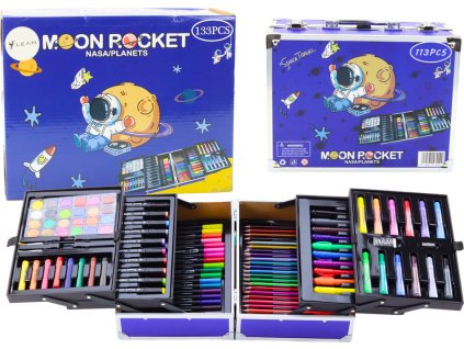 333435 umelecka sada v rozkladacim kufru kosmos 133 kusu