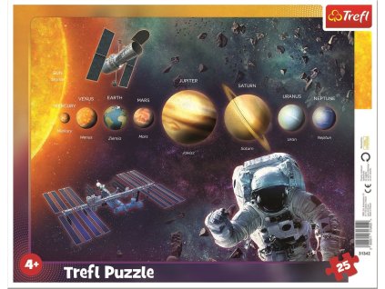 Puzzle deskové Sluneční soustava 25 dílků