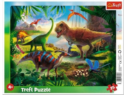 Deskové puzzle Dinosaury 25 dílků