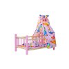 Postýlka pro panenky se závěsy