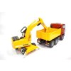 Sklápěč MAN TGA Bruder 02751 + bagr LIEBHERR 2