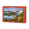 Puzzle Východ slunce nad Sylvenstein Lake