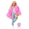 Barbie extra v růžové bundě 6
