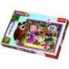 Puzzle maxi 24 dílků Máša a medvěd 60x40cm v krabici 40x27x5cm