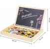 ECO TOYS Dřevěná multifunkční tabule magnetická