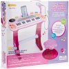 MULTISTORE Dětský keyboard s mikrofonem Laura růžový