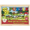 Dřevěné Puzzle - Moje první zvířátka 4x12 dílků