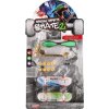 Sada skateboard šroubovací, koloběžka prstová, waveboard s doplňky - mix druhů