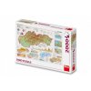 Puzzle Mapa Slovenska 97x69cm 2000