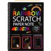 Škrabací/Vyškrabovací notes duhový 10 listů