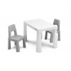 Dětský stůl Monti + 2 židle šedý