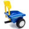 304345 7 pojizdny traktor s privesem na baterie modry