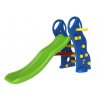 Plastic slide with a blue ladder