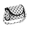 Doll Bogie and Stroller Alice- with Carrier, Bag and Bedding White with Black Dots