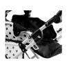 Doll Bogie and Stroller Alice- with Carrier, Bag and Bedding White with Black Dots